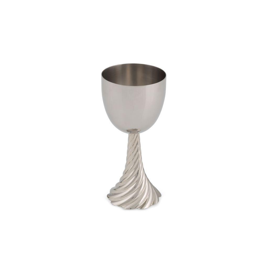 Twist Silver Kiddush Cup