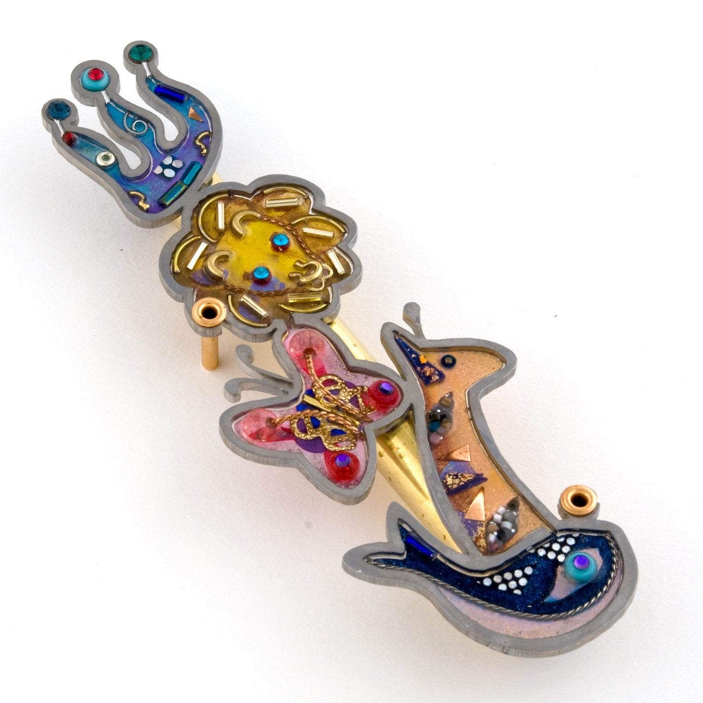 Animals of Noah’s Ark Mezuzah by Seeka
