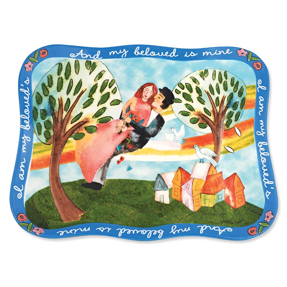 Ceramic I'm my Beloved's Serving Platter