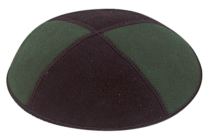 Two Tone Suede Kippah Item - Choose any 2 Colors of suede