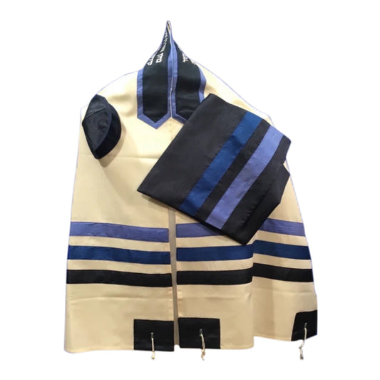 Men's Tallit: ADEB-501 Three Shades of Blue