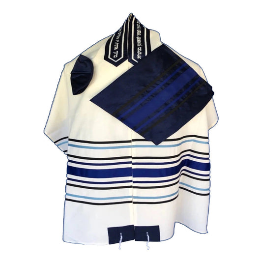 Men's Tallit: ADEB-991 Three Shades of Blue