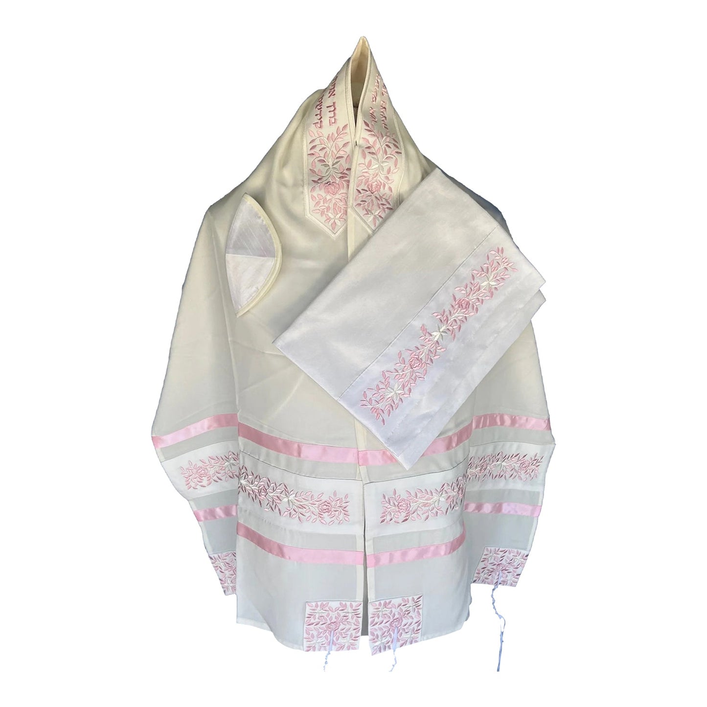 Women's Tallit: Ade-104 Pink Rose Tallit