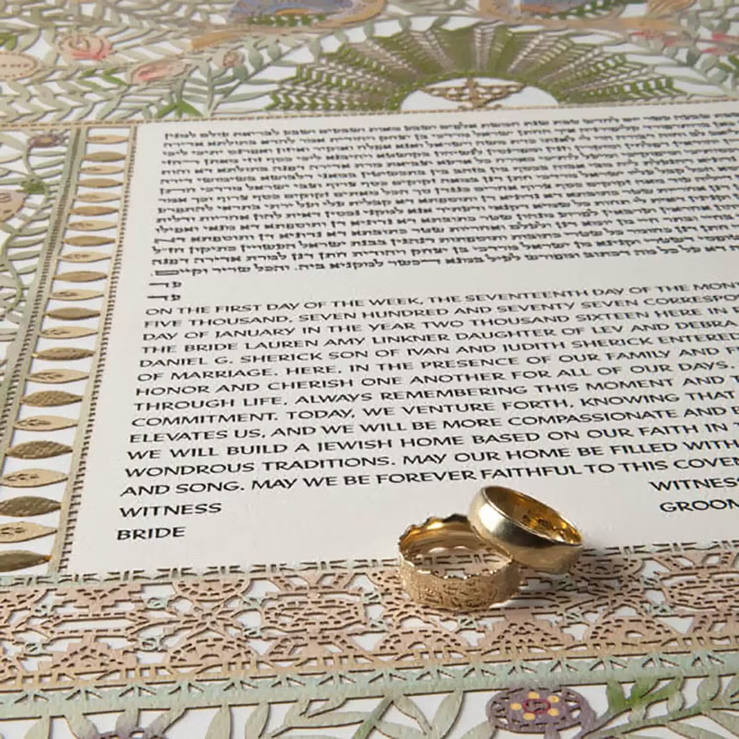 Birds Of Paradise Ketubah