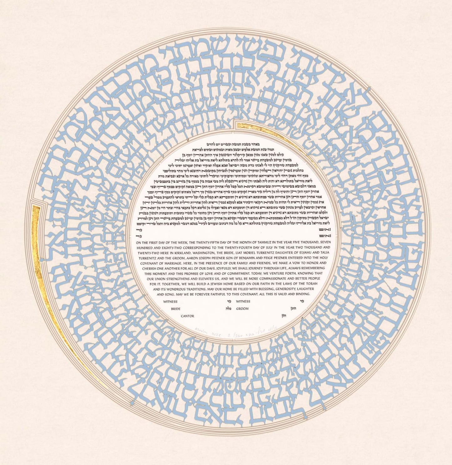 Soloman’s Poem Ketubah