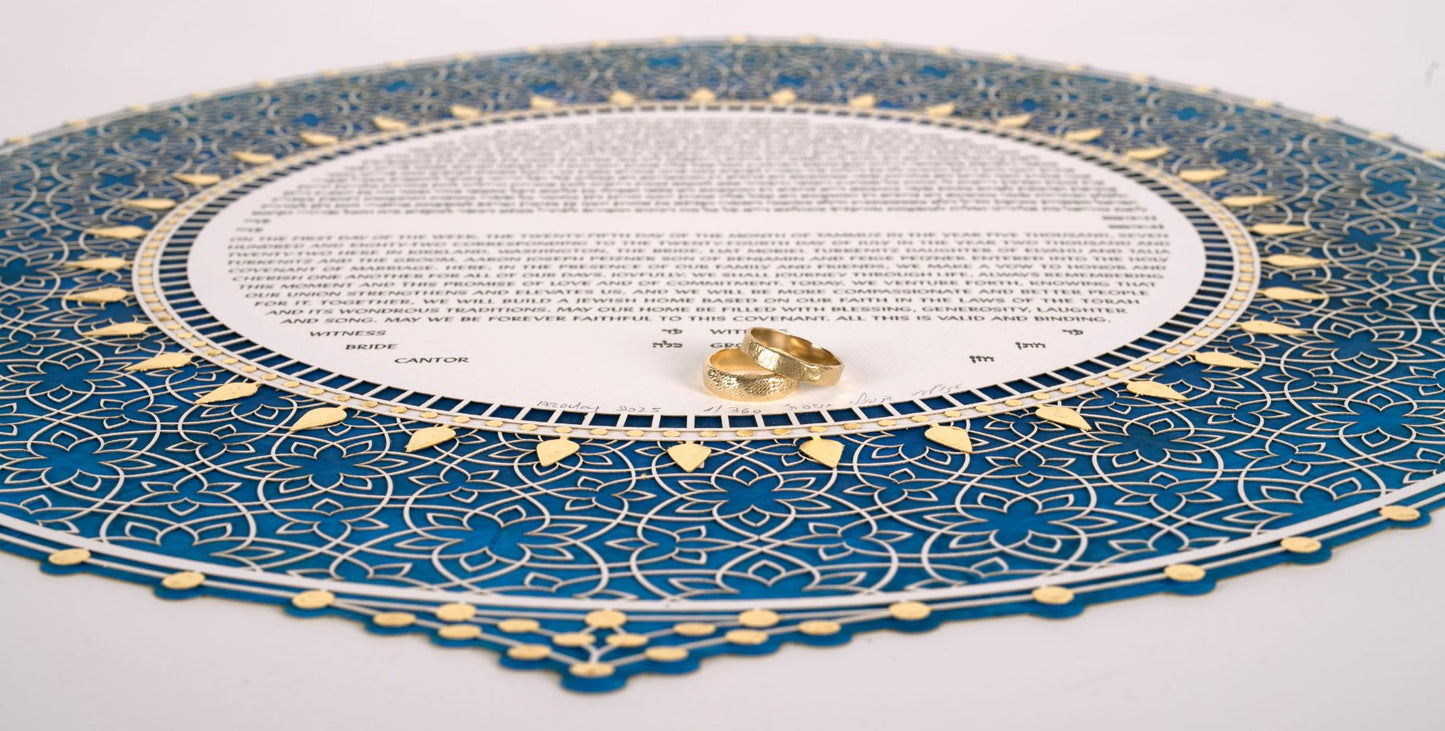 Turquoise Ketubah