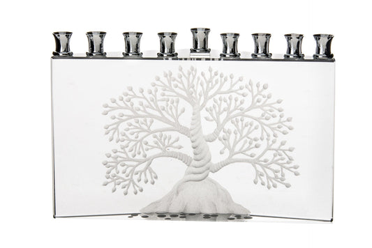 ETZ CHAIM CRYSTAL Tree  Chanukah Menorah