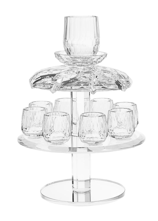 Kiddush Fountain Crystal with 8 cups