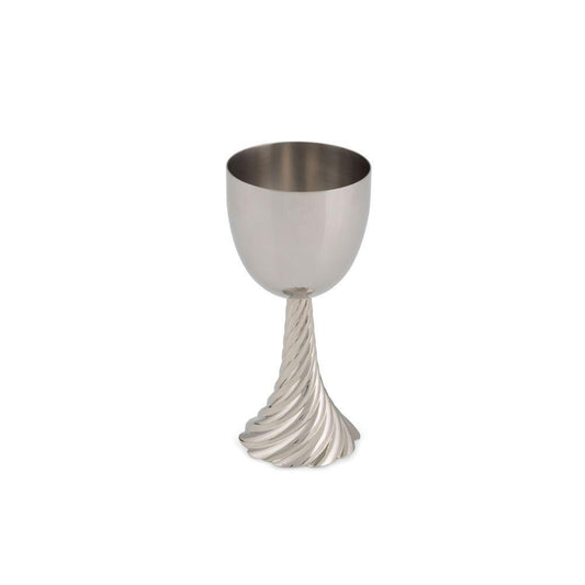 Twist Silver Kiddush Cup