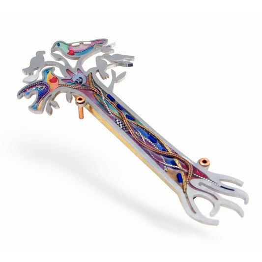 Tree of Life with Doves Mezuzah by seeka