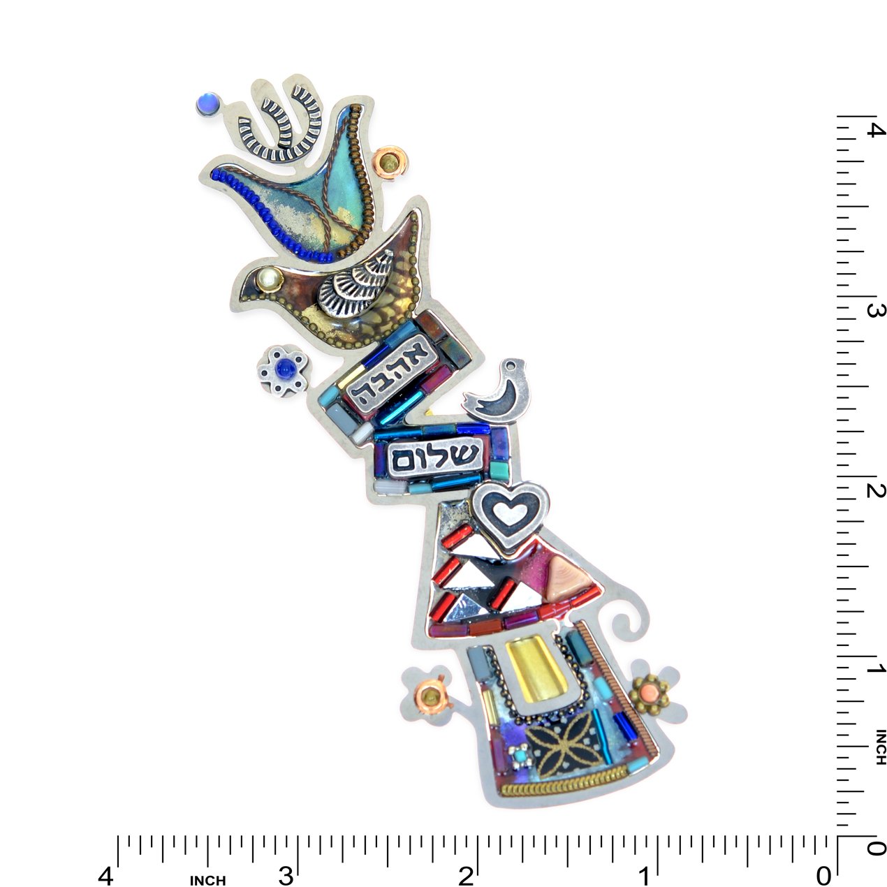 Love and Peace Mezuzah by Seeka