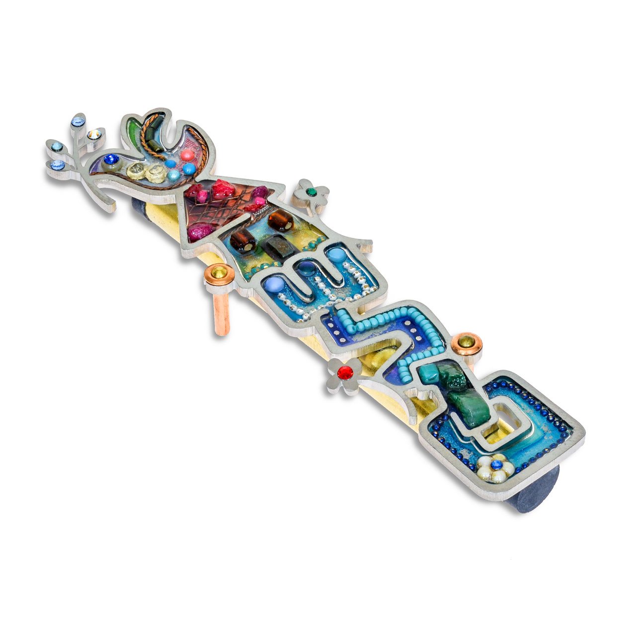 Shalom Peace Dove Mezuzah  by seeka