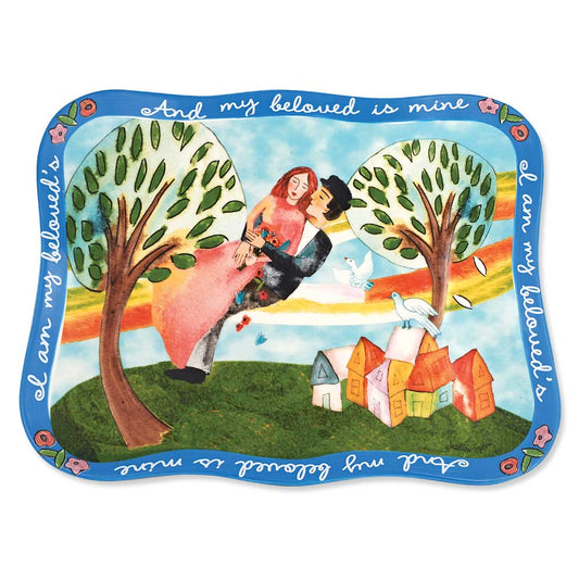 Ceramic I'm my Beloved's Serving Platter