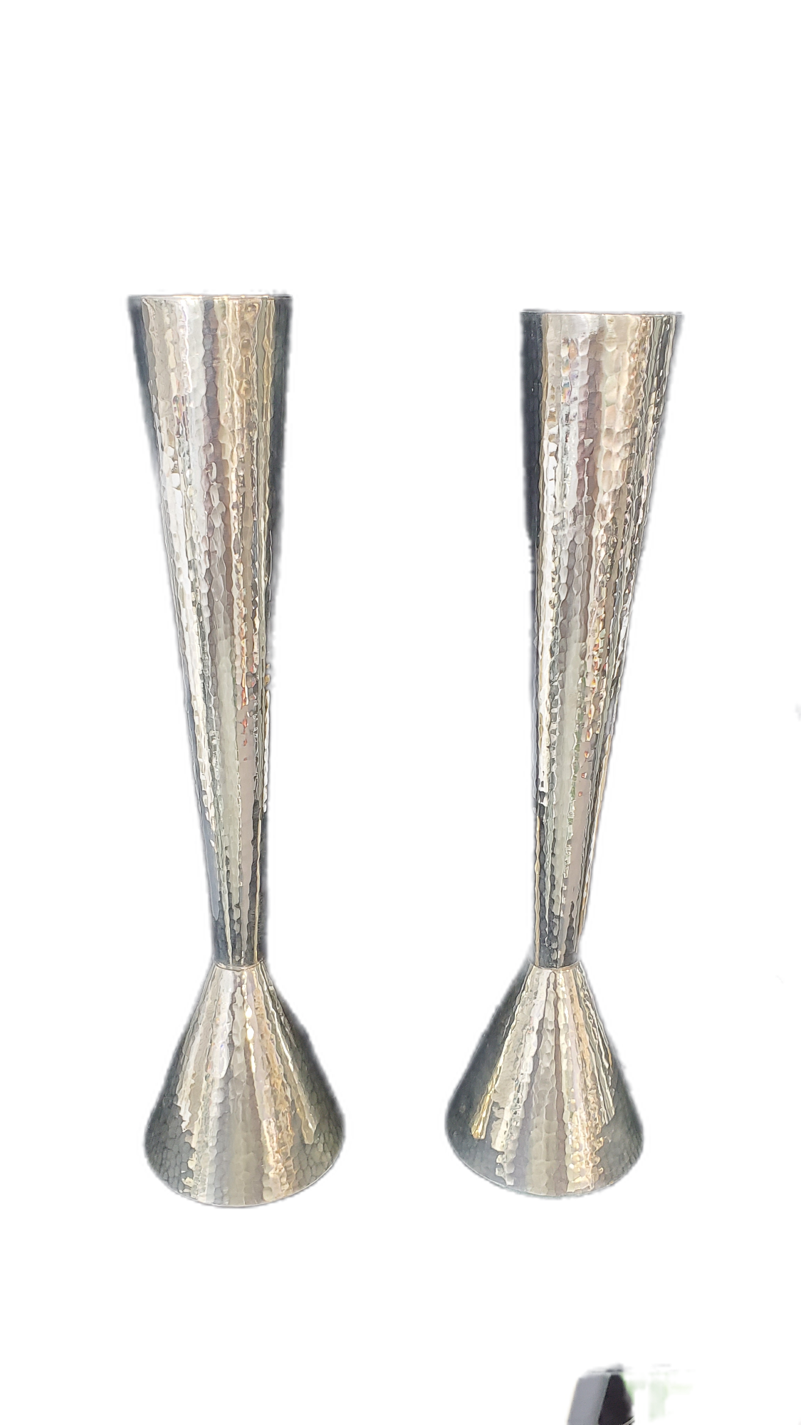 Metal Hammer design Candle Sticks