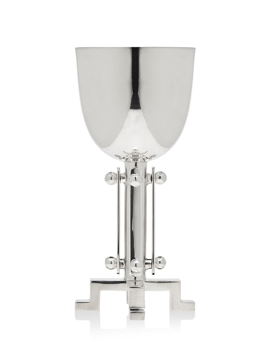 SILVER PLATE SUSPENSION WINE CUP