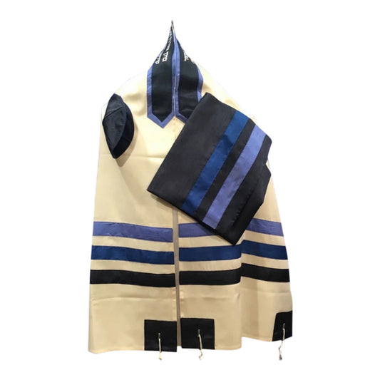 Men's Tallit: ADEB-501 Three Shades of Blue