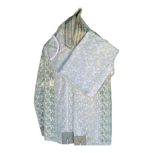 Women's Tallit: Ade-714 Sage Lace Tallit