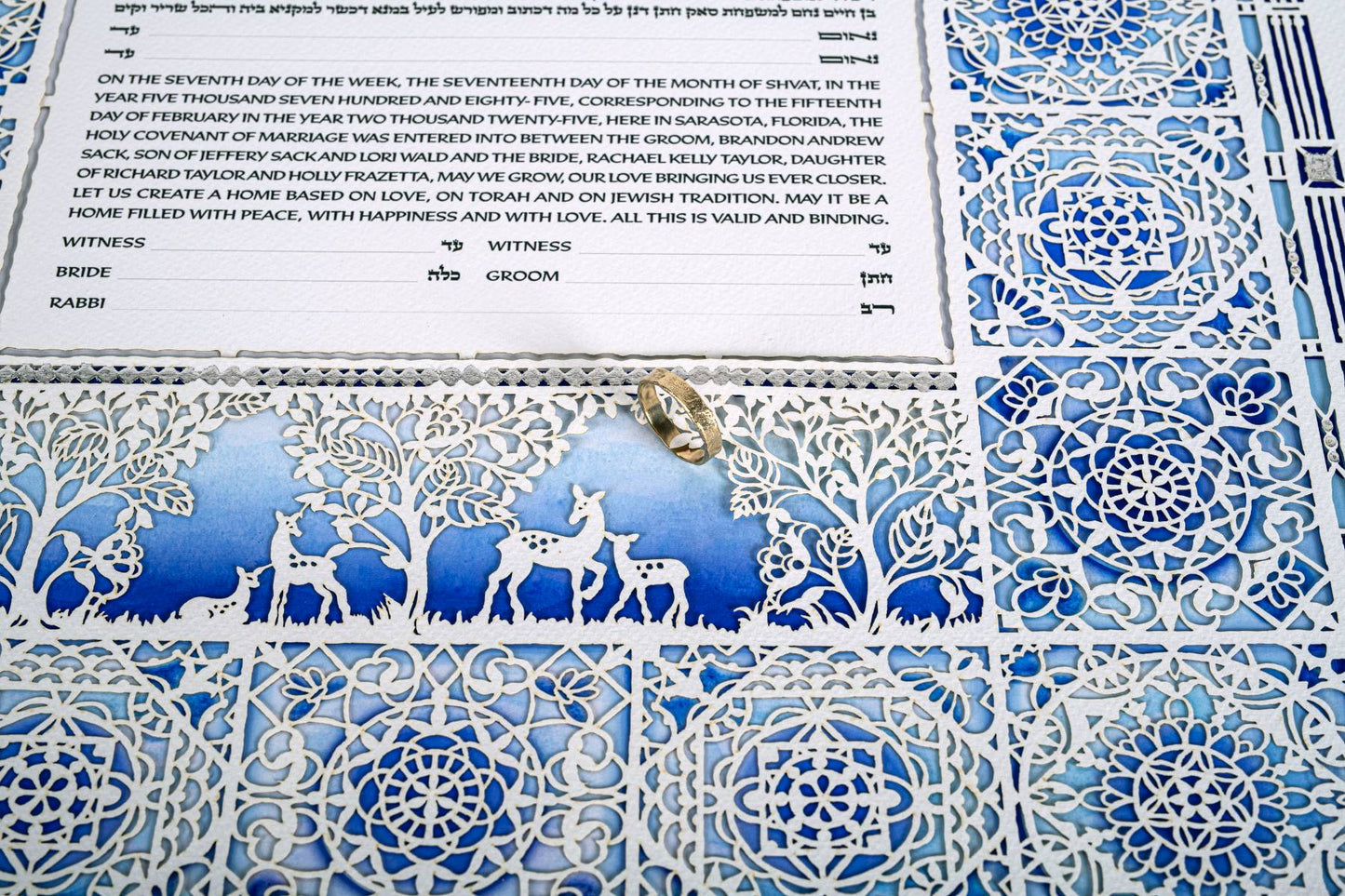 Silver Gardens Ketubah