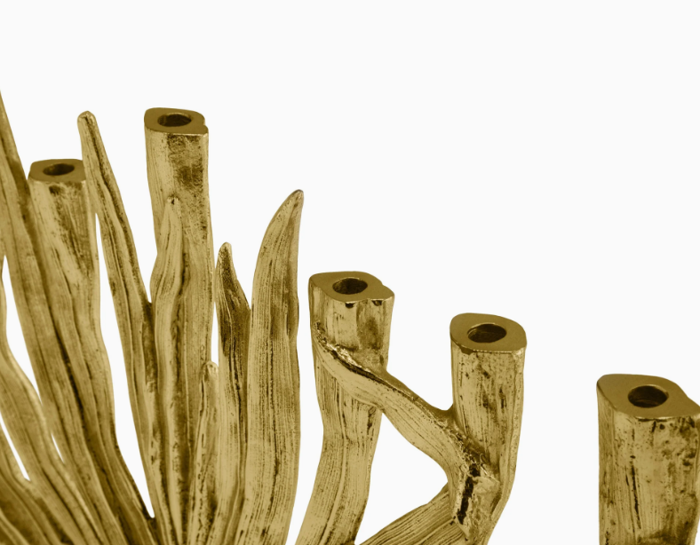 Gold Palm Menorah Chanukah - Michael Aram