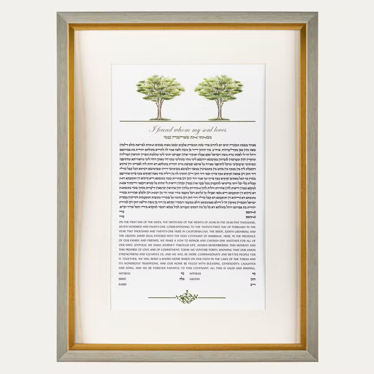 Two of a Kind Ketubah