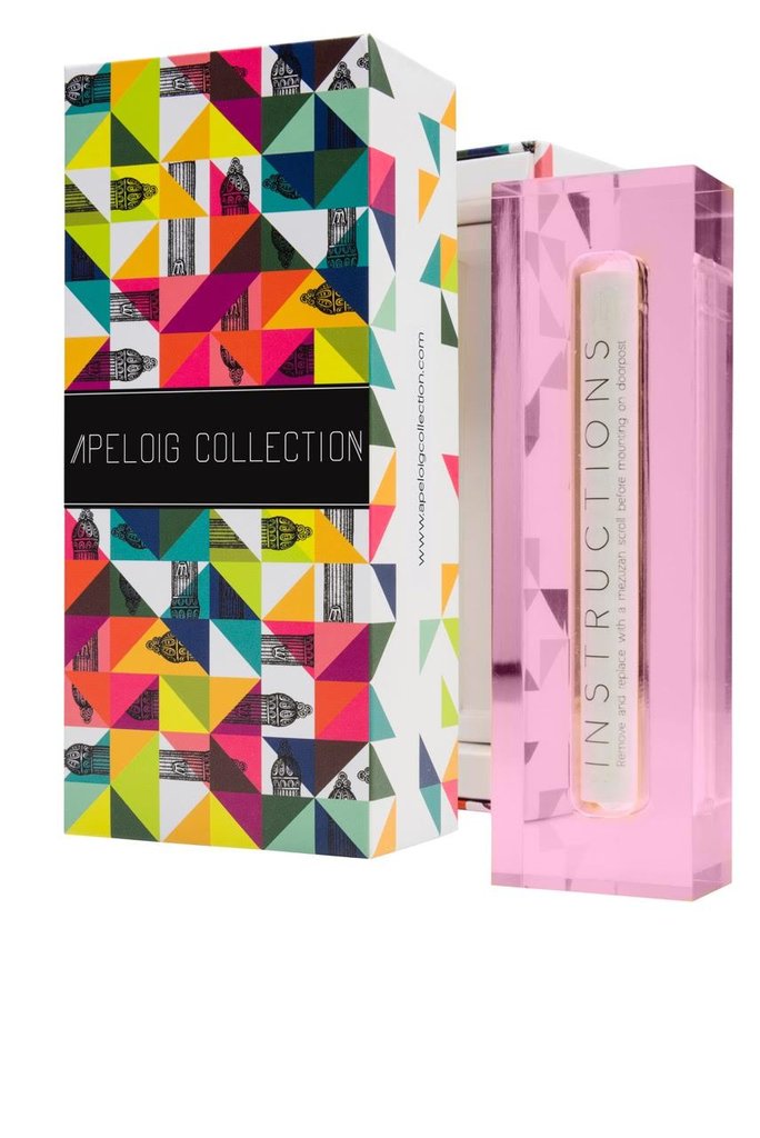 Translucent Pink Acrylic Mezuzah  Collection