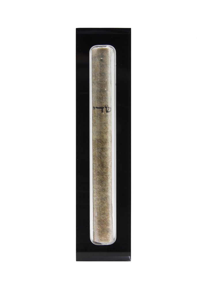 Translucent Black Acrylic Mezuzah - Small by Apeloig Collection