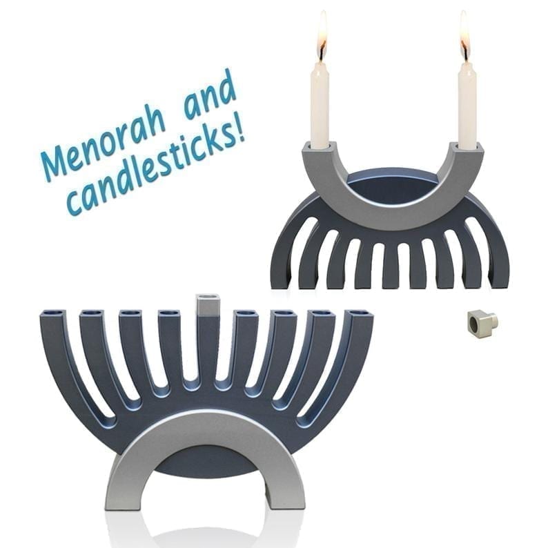 Modern Hanukkah Menorah matte