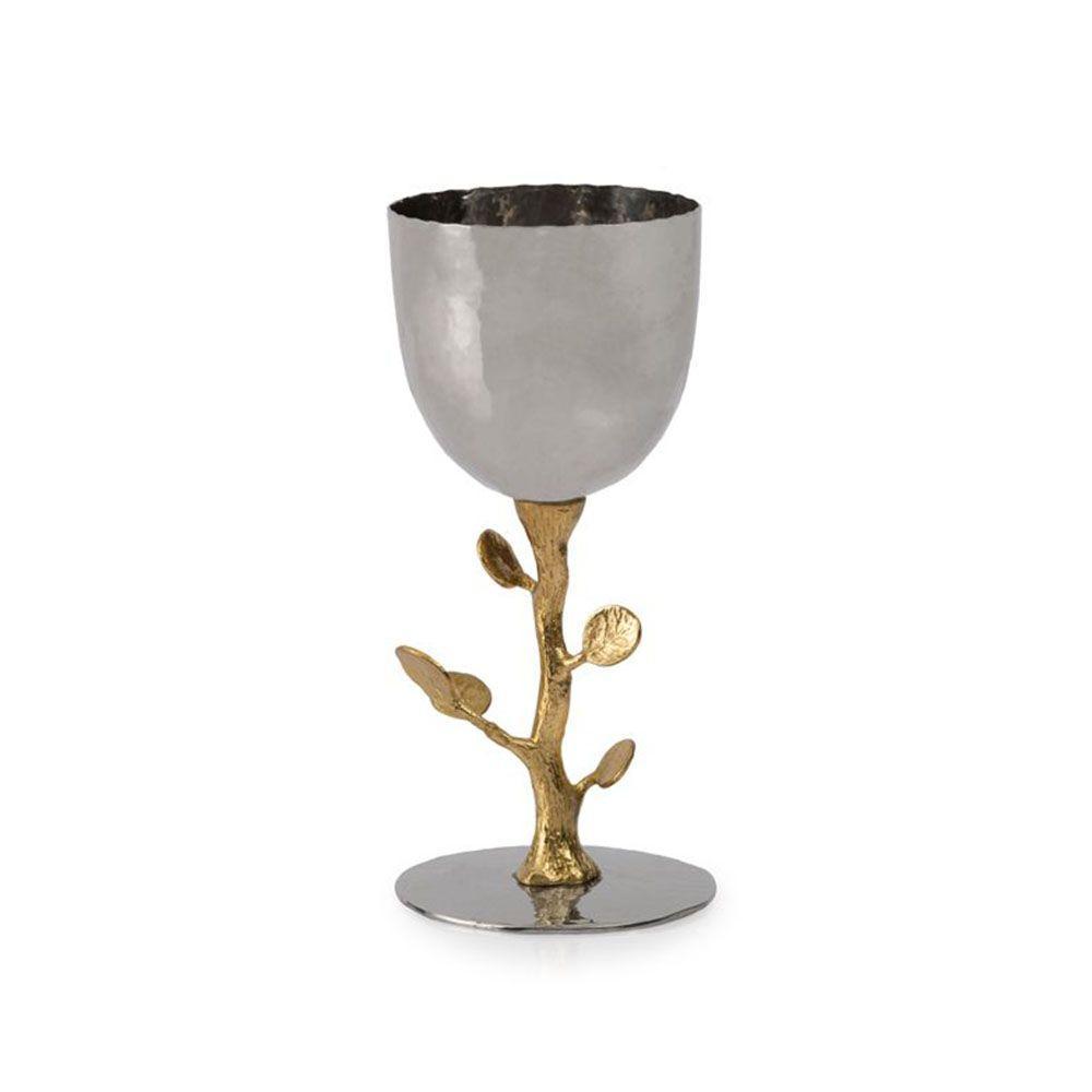 Botanical Leaf Gold Kiddush Cup