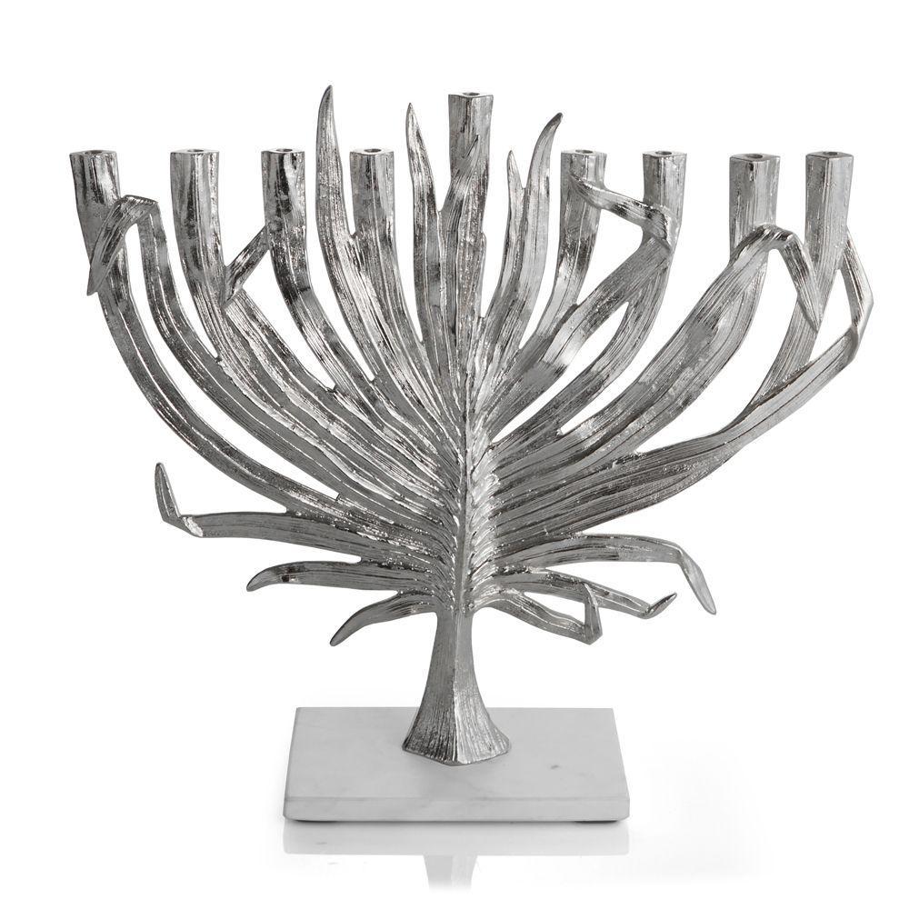 Michael Aram Palm Menorah Nickelplate