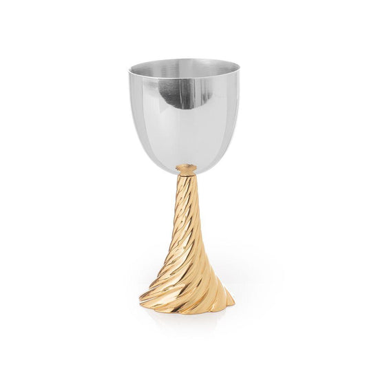 Twist Gold Kiddush Cup