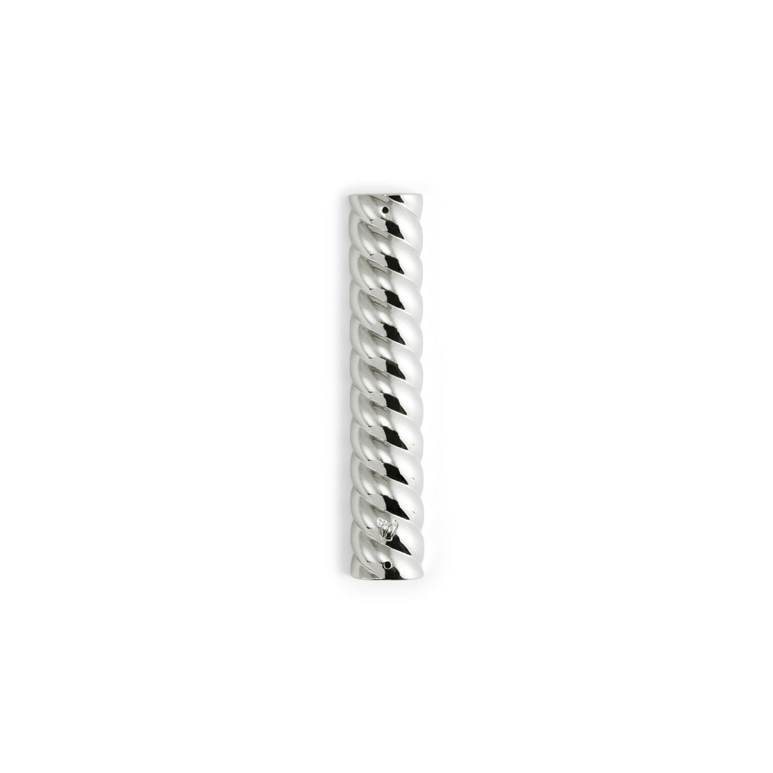 Twist Silver Mezuzah