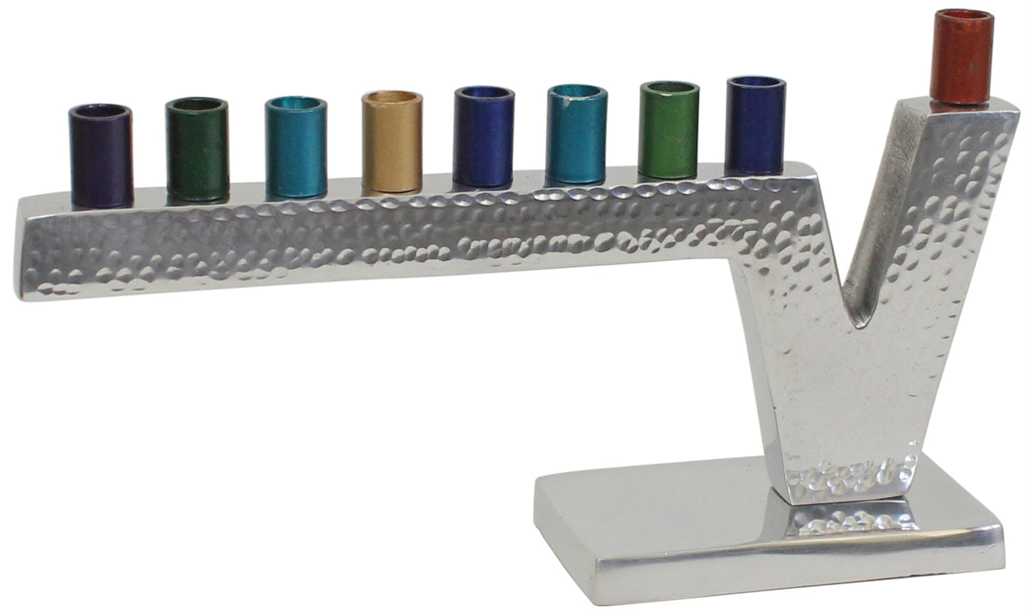 Menorah Aluminum Nickel Plated Multi Color Cups By Majestic