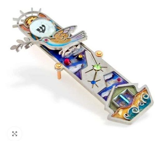 Seeka Noah’s Ark Soaring Dove Mezuzah
