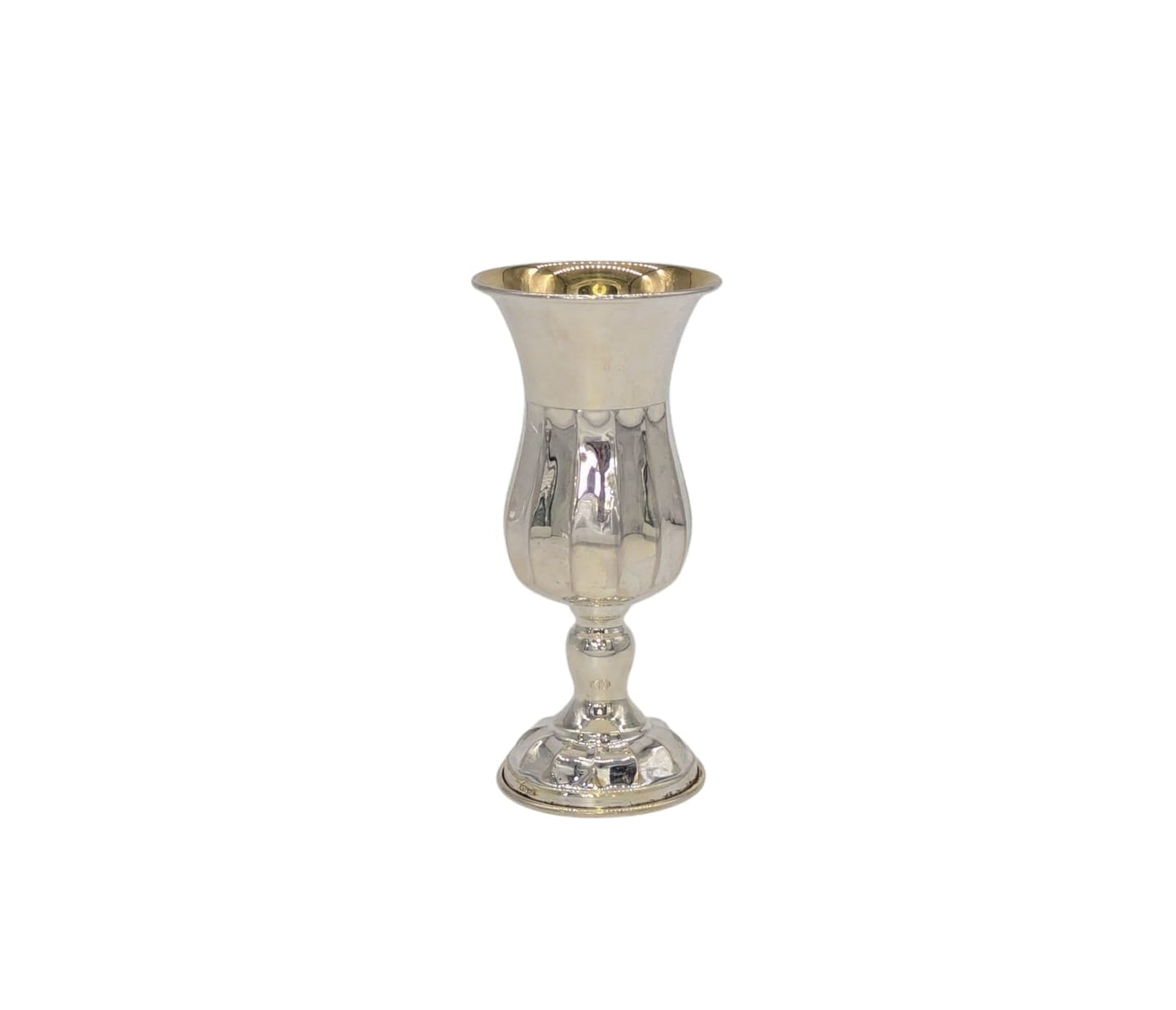 Modern Flair Sterling Silver Kiddush Cup