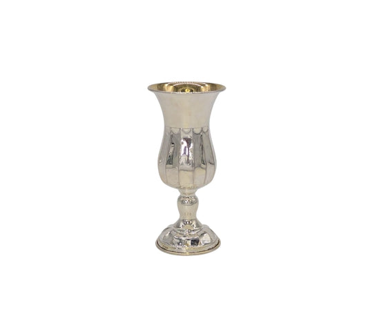 Modern Flair Sterling Silver Kiddush Cup