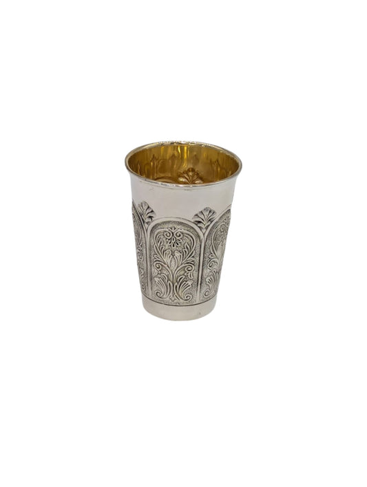 Eternal Blessings: Sterling Silver Kiddush Cup & Plate
