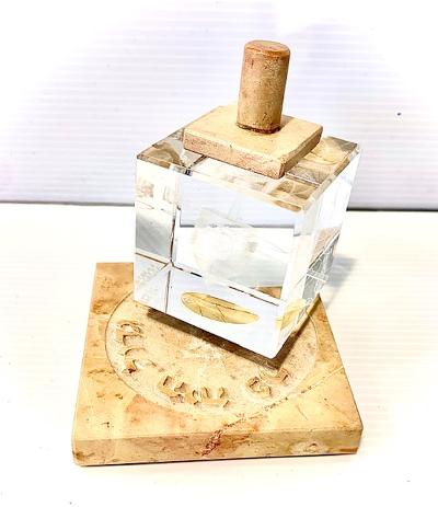 Jerusalem stone and Chrystal Dreidel