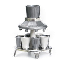Stainless Steel 8 Cup Wine Fountain-Gray/White (SHB-X3599A)