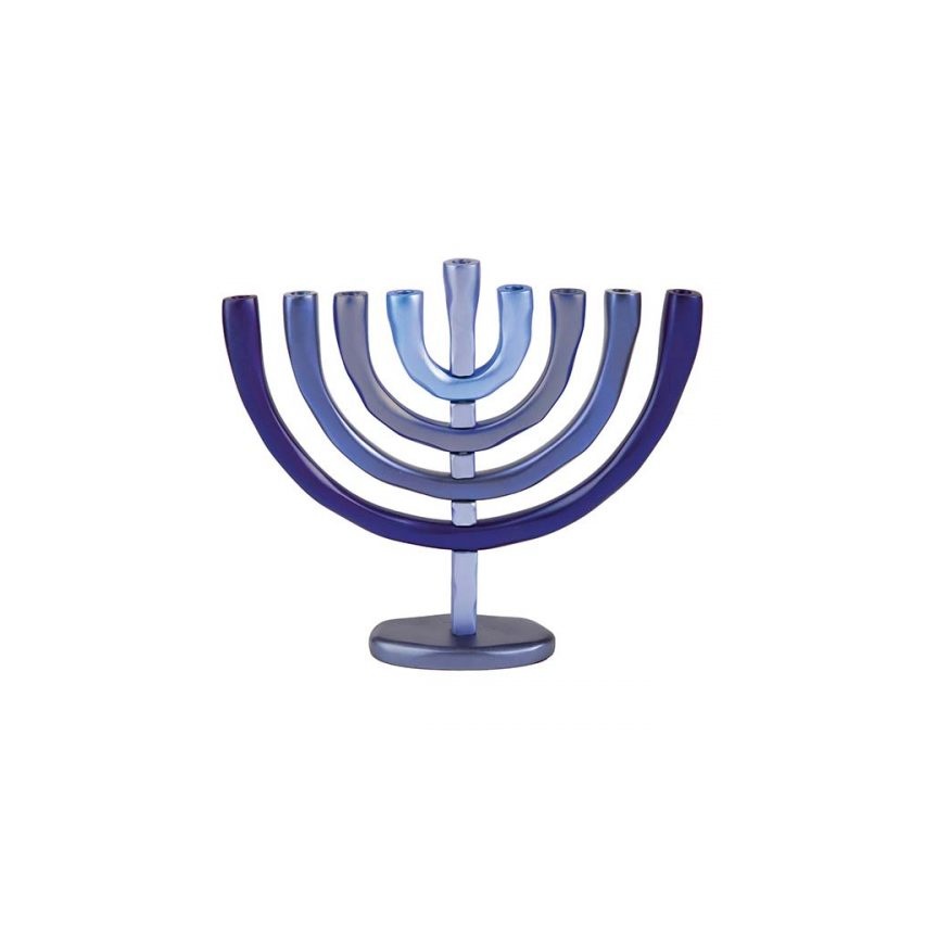 Hanukkah Menorah - 9 Branches - Blue